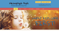 Desktop Screenshot of neuropsychkids.com