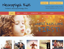 Tablet Screenshot of neuropsychkids.com